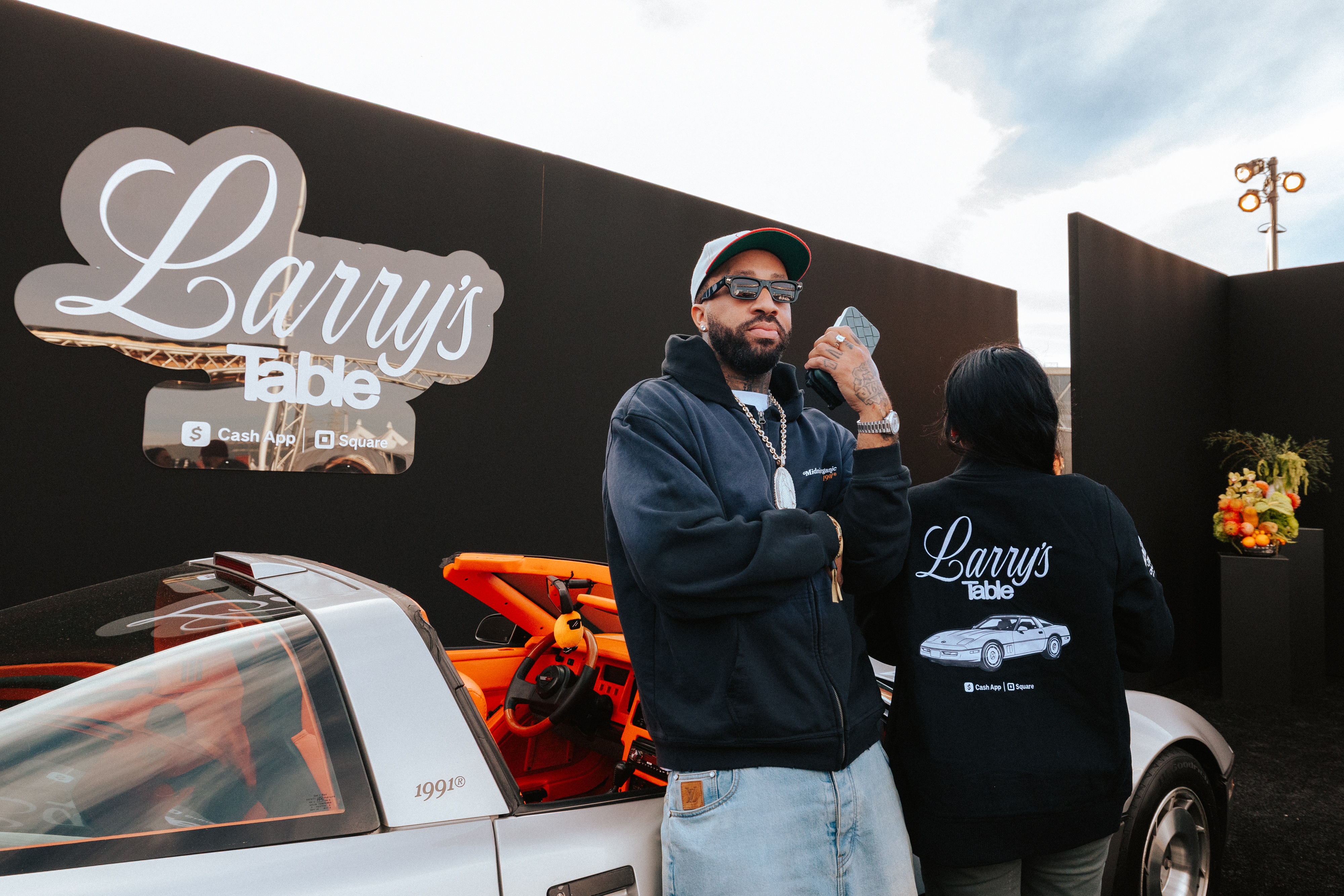 Rapper Larry June hosts "Larry's Table," presented by Cash App and Square during Family Style Food Festival on Saturday, February 8, 2026, in Oakland, CA. Together with Larry, Chef Ray Lee and Chef Tommy Clearly developed a menu that blends yakitori dishes, elevated seafood bites, and Japanese-inspired plates into a cohesive tasting experience.