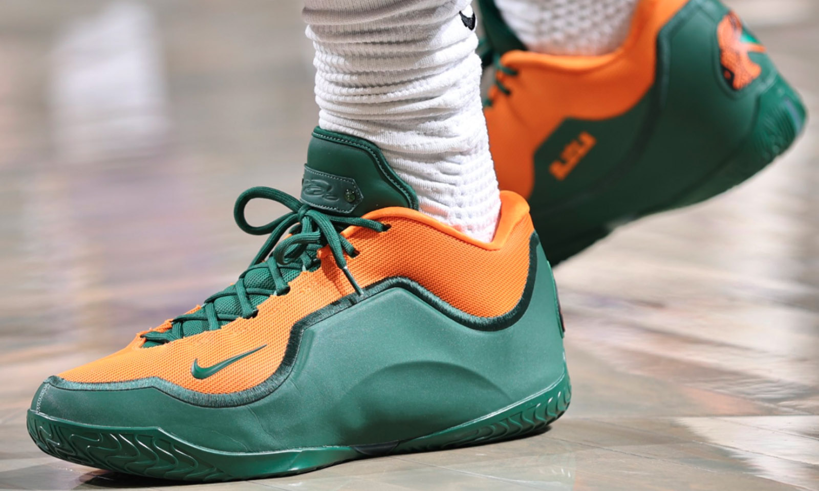 LeBron James debuts FAMU Nike 23 PEs in Brooklyn