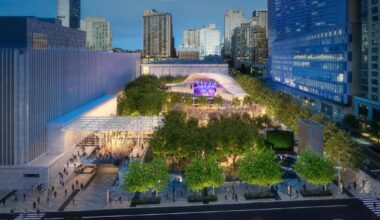 Construction Fencing Going Up as Lincoln Center's Amsterdam Avenue Transformation Gets Underway