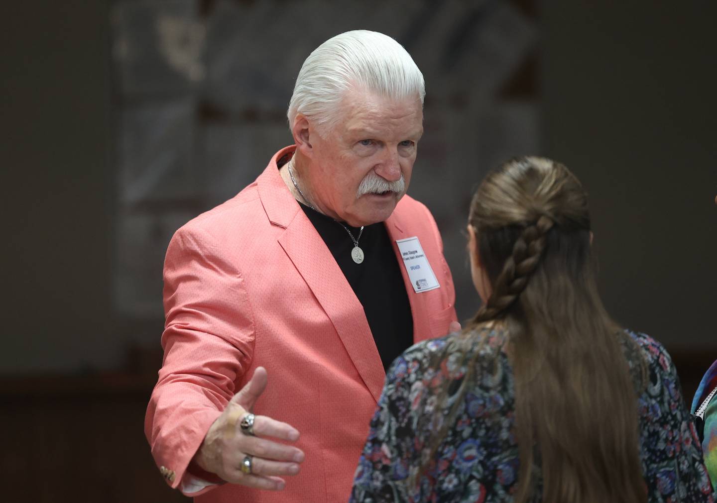 Will County State’s Attorney James Glasgow attends the the groundbreaking ceremony for the Stepping Stones Treatment Center recovery home for women and children on Friday June 28, 2024 in Joliet.