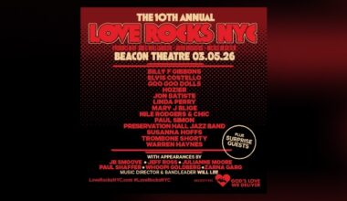 Lineup announced for the 10th annual Love Rocks NYC concert