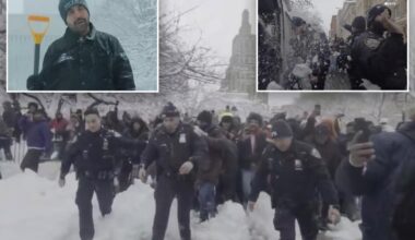 Mayor Mamdani blasted after unruly mob launches 'disgusting' snowball attack on NYPD officers: 'He set the tone'