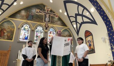 Queens Catholic Academy Students Celebrate Bishop-Elect