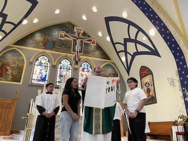 Queens Catholic Academy Students Celebrate Bishop-Elect