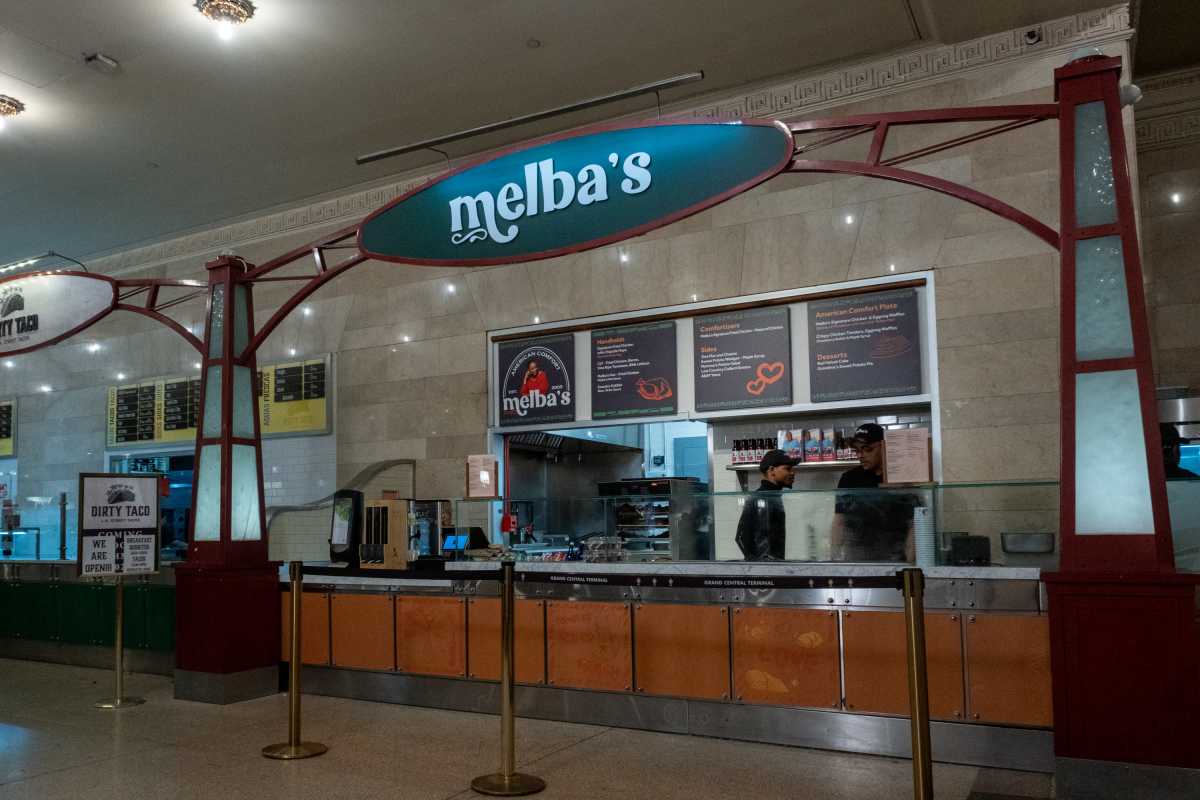 Melba's Grand Central Terminal in the Dining concourse of Grand Central Station in New York City on February 11th, 2025. 