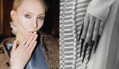 Nails at Marc Jacobs and Khaite.