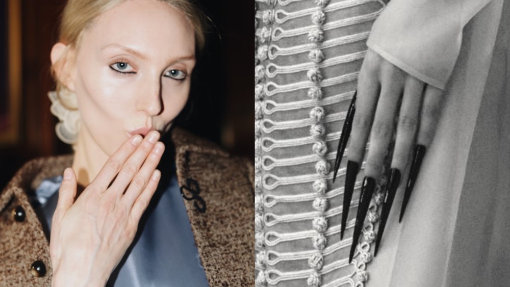 Nails at Marc Jacobs and Khaite.