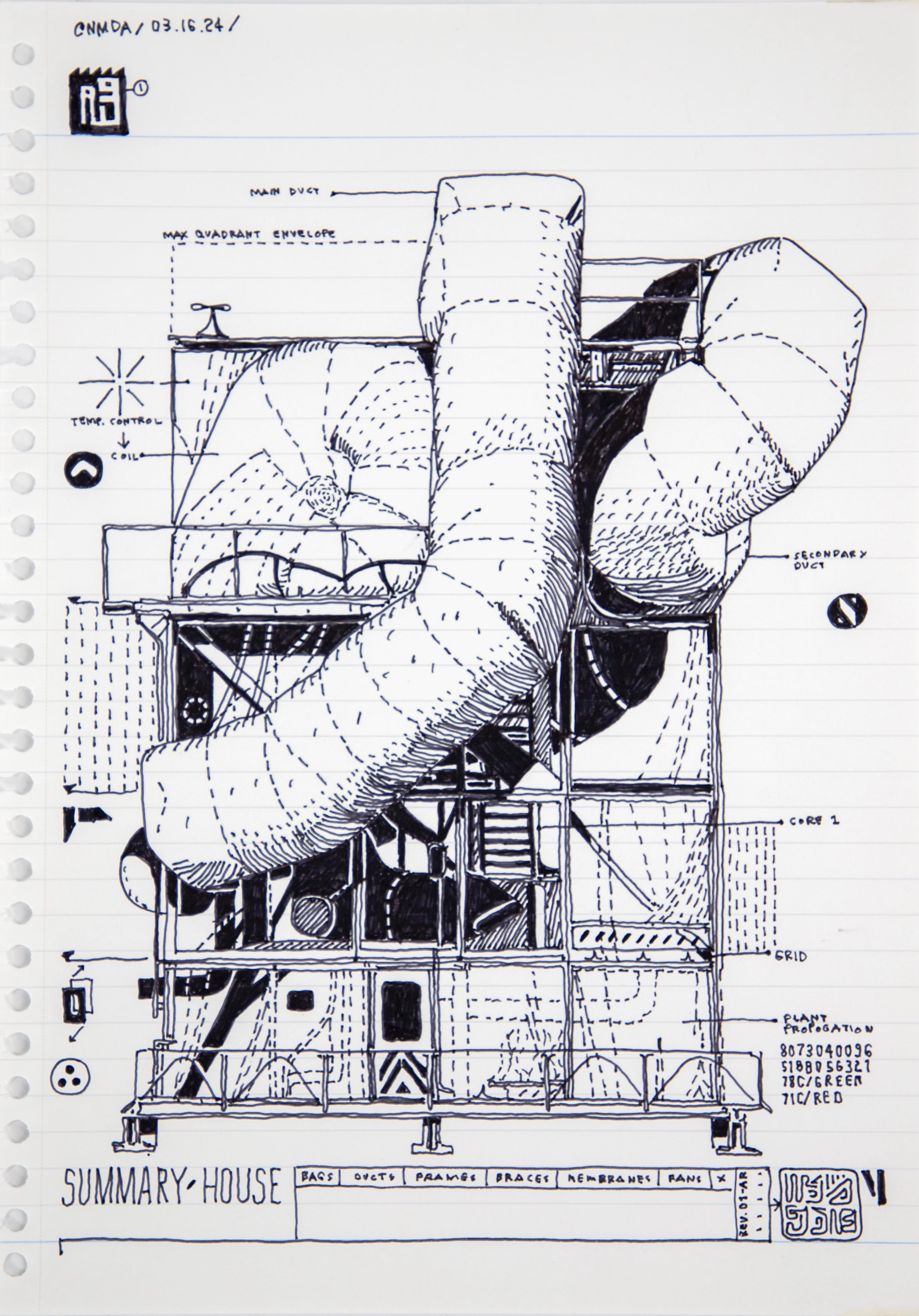 neil denari notebook sketch 