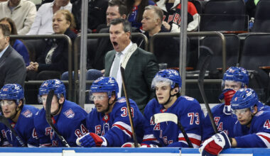 Grading coach Mike Sullivan at Olympic break