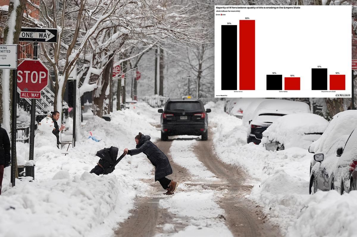 One-third of New Yorkers want to flee NY, survey shows