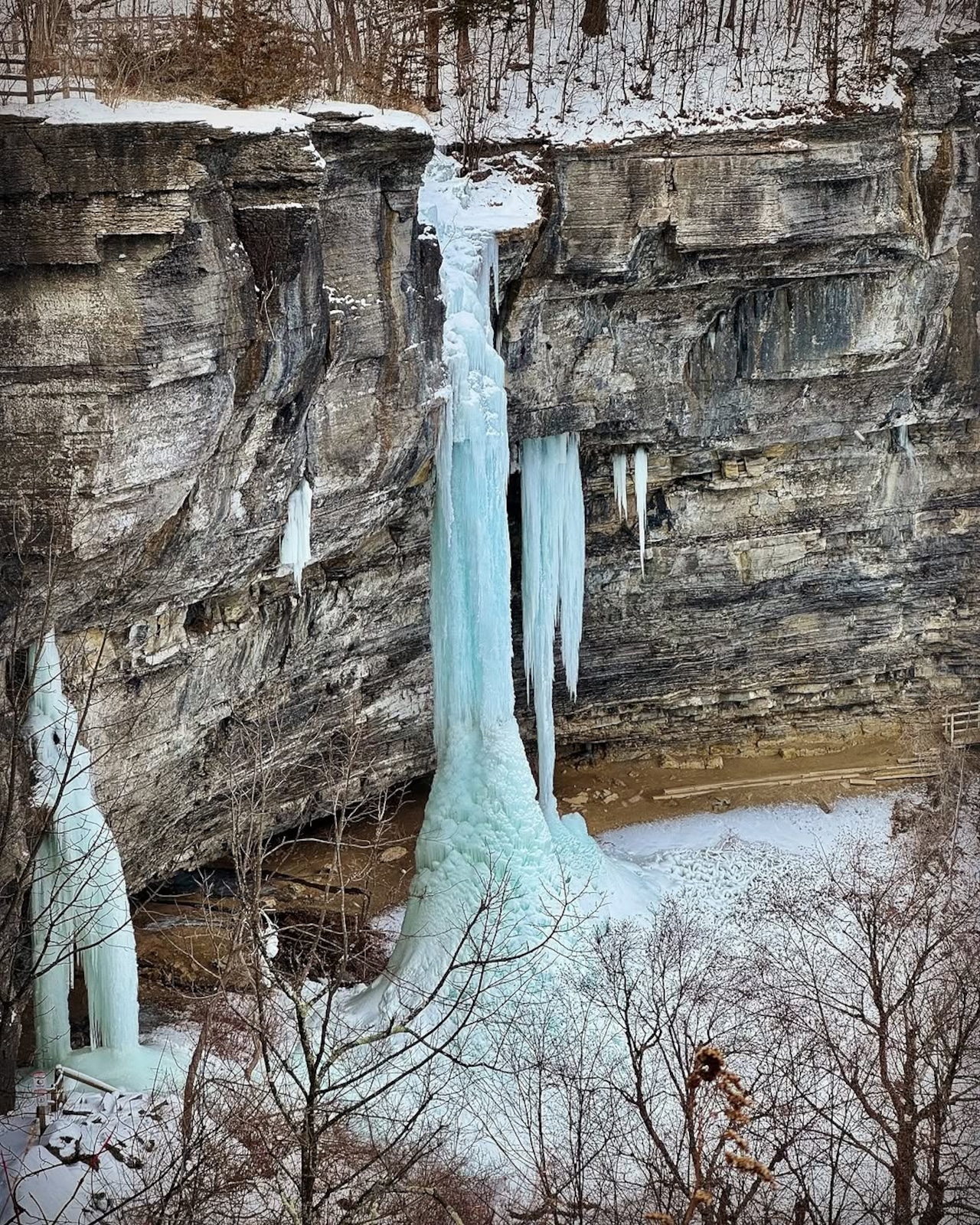 Frozen Upstate NY waterfalls
