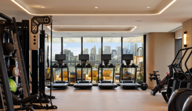Fitness studio at One Williamsburg Wharf
