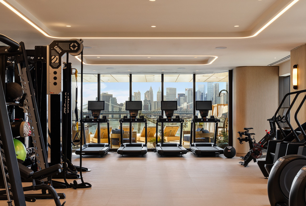 Fitness studio at One Williamsburg Wharf