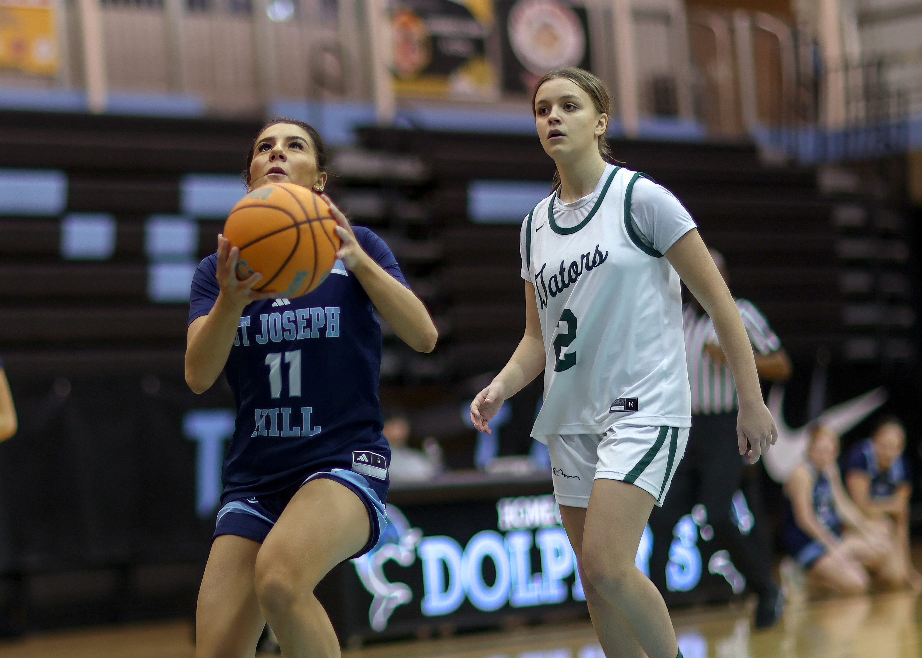 St. Joseph Hill plays Notre Dame Academy in the CHSAA Archdioscesan AA playoff semifinal at the College of Staten Island in Willowbrook on Thursday, Feb. 19, 2026. (Advance/SILive.com | Jason Paderon)