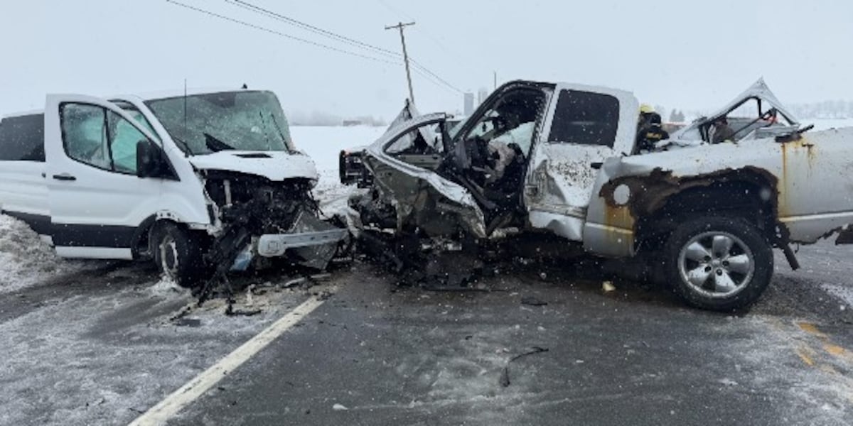 6 rushed to hospitals after head-on crash