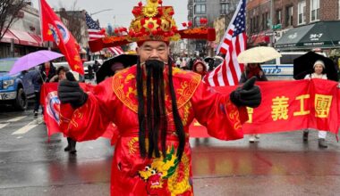 Fire Dragon year welcomed with snow as 18th Avenue Lunar New Year Parade marches on in Bensonhurst • Brooklyn Paper