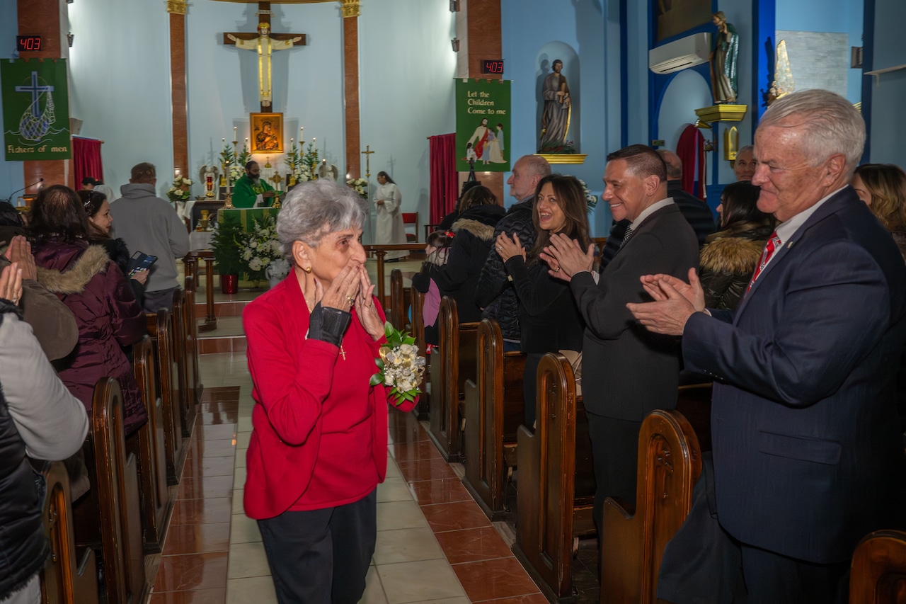 Josephine Giordano's 70th anniversary as organist and choir master at St. Michael’s R.C. Church in Mariners Harbor