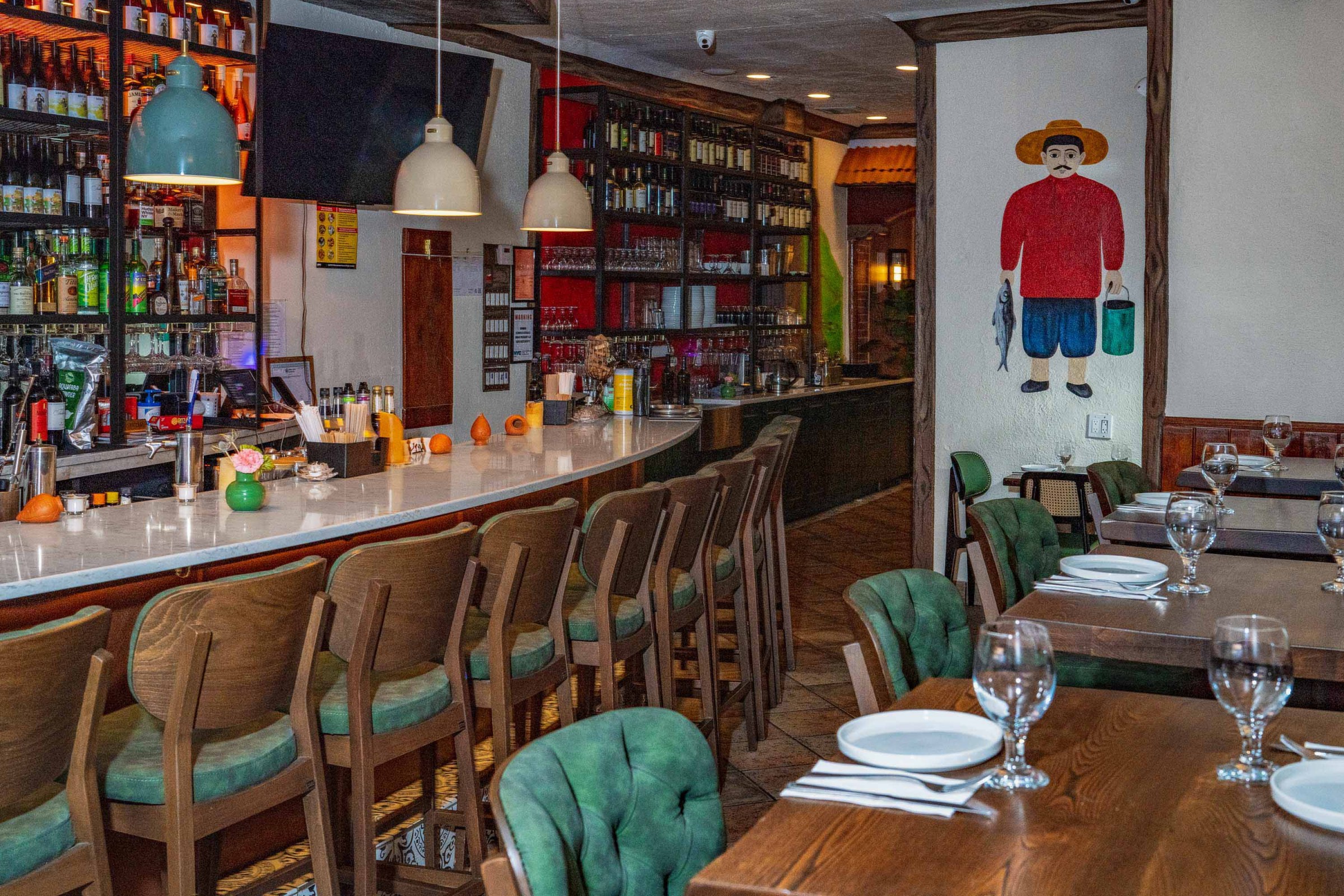 Inside Saperavi in the East Village.