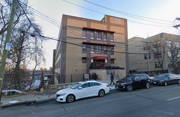 Though cops initially said he was found in an apartment in the Muller Residences on Nereid Ave. in the Bronx (pictured), a representative of The Doe Fund, which runs the building, clarified that the attack happened outside and was caught on camera. (Google)