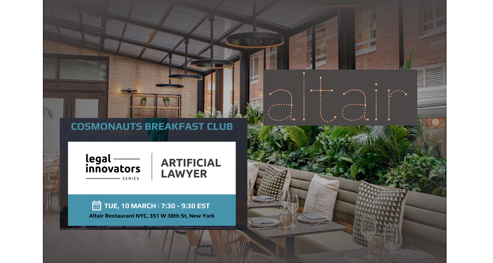 Legal Innovators New York Breakfast – Tues, March 10 – Artificial Lawyer