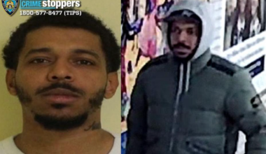 Adrian Frias, 27, is wanted in the death of a man on a Bronx subway platform.