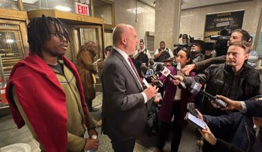 NYC police arrest man after officers were pelted during a snowball fight