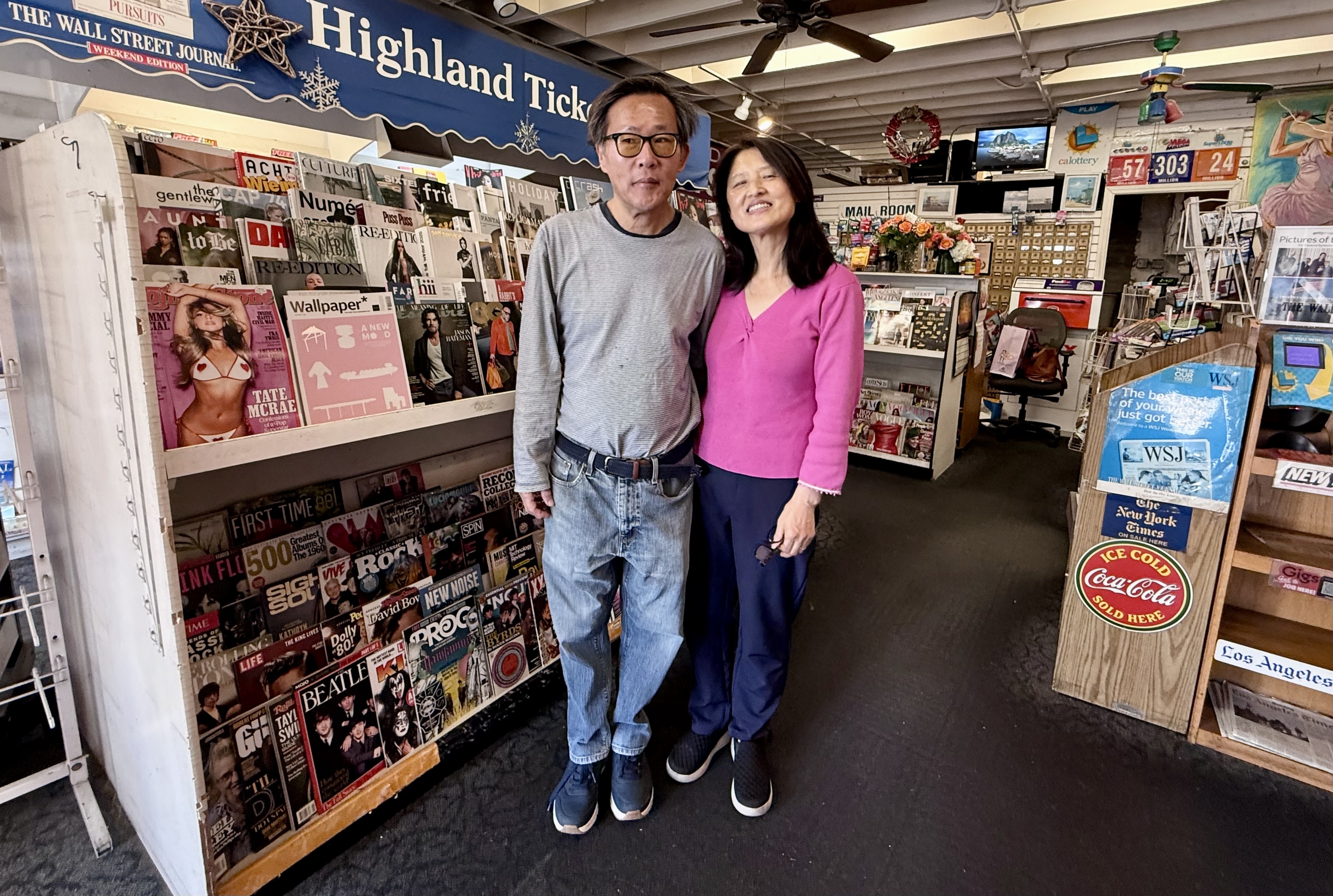 Tom and Kay Nam, co-owners of Current Events in Manhattan...