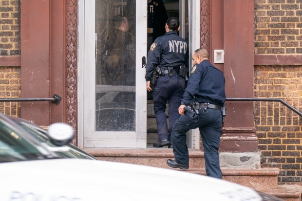 Police were searching for suspect Juan Reyes after he allegedly stabbed his 42yr old girlfriend in the neck, back and torso inside their fourth-floor apartment at 956 Sherman Avenue in the Bronx on Saturday February 28, 2026. 0904. The woman was rushed to Lincoln Hospital where she was pronounced deceased. Her 16yr old son, stabbed in the neck and back at the same location, was also rushed to Lincoln Hospital. (Theodore Parisienne / New York Daily News)