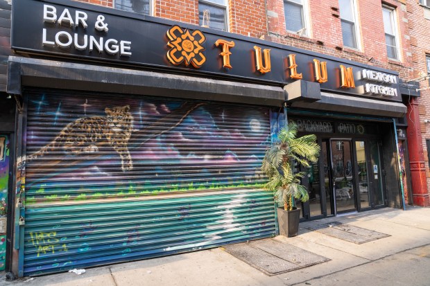 A 23-year-old man was stabbed in the armpit with a sharp object when a fight broke out inside Tulum Brooklyn, a late-night restaurant and lounge on Broadway near Hart St. in Bedford Stuyvesant, early Saturday, Feb. 14, 2026. (Theodore Parisienne / New York Daily News)