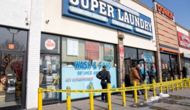 Man, 31, clinging to life after he's shot in head outside Queens laundromat