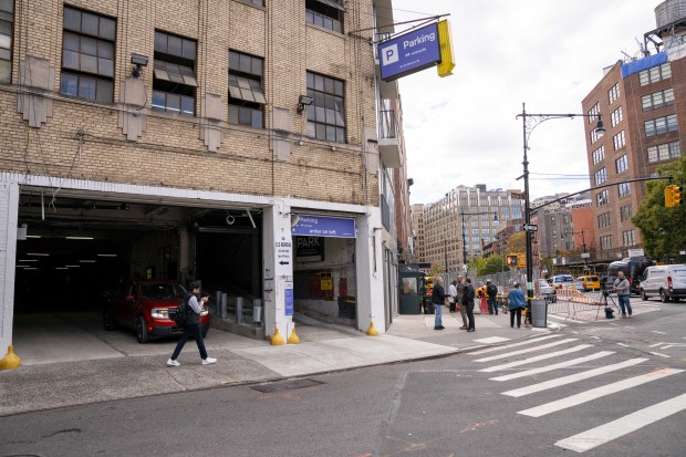 A driver of a black GMC Savana was zipping west against traffic on Morton St. when he struck a 27-year-old victim in the crosswalk at Seventh Ave. South in Manhattan on Thursday, Nov. 6, 2025. (Theodore Parisienne / New York Daily News)