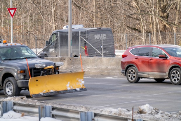 A 62-year-old old man crossing the southbound lanes of the Major Deegan Expressway, just north of the Van Cortlandt Park South exit, was fatally struck by a Chevy Suburban in the southbound lanes in the Bronx on Friday, Feb. 6, 2026. (Theodore Parisienne / New York Daily News)