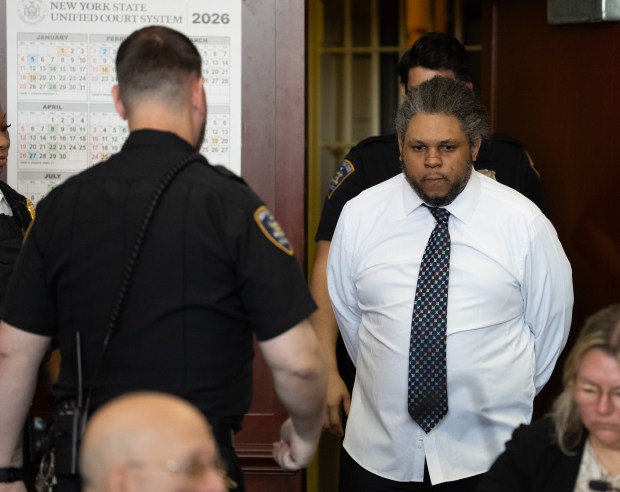 Randy Santos appears in court Tuesday, January 27, 2026 in Manhattan, New York, New York. (Barry Williams/ New York Daily News)
