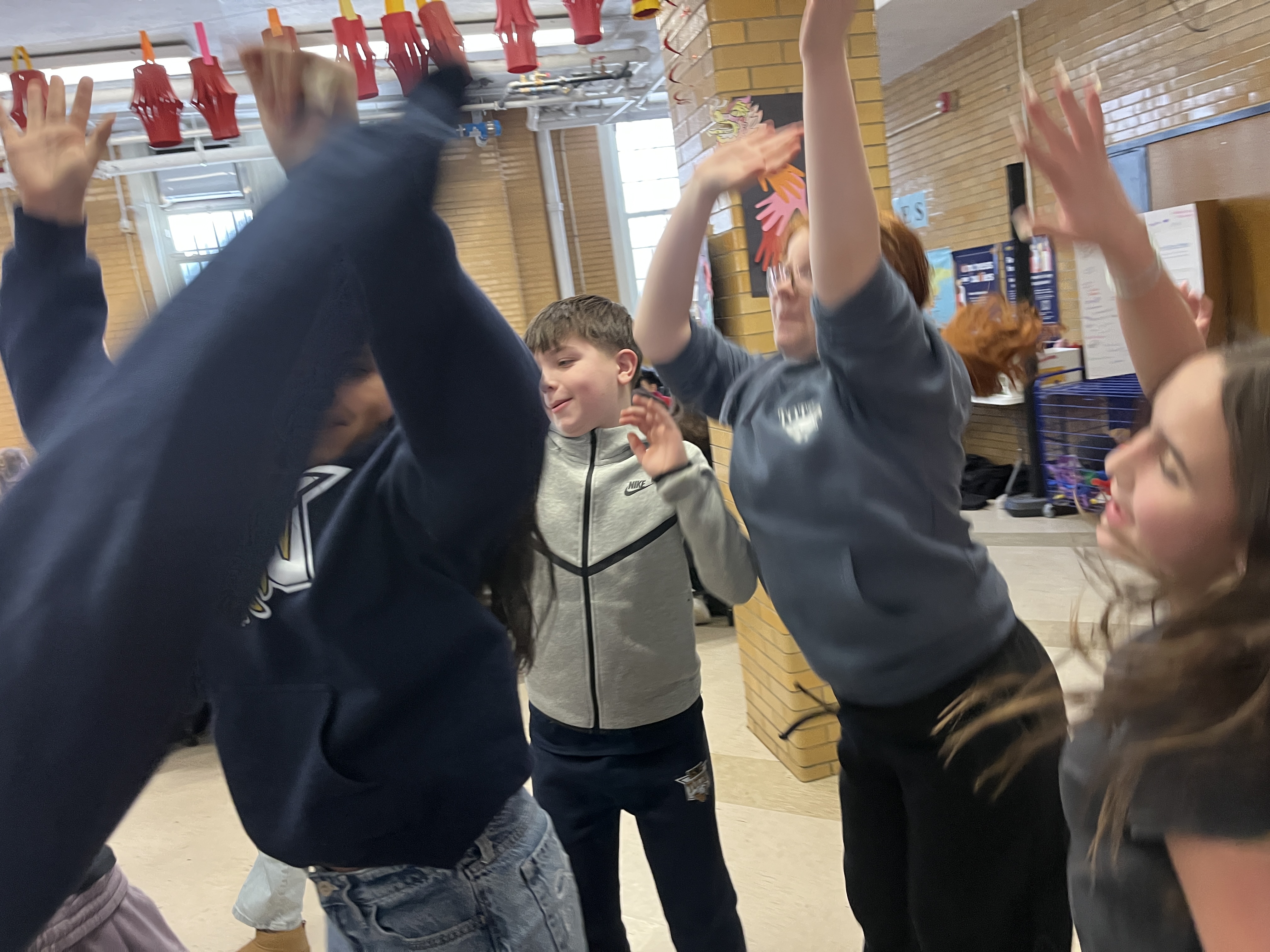 Millions of schools across the United States, including some on Staten Island, like I.S. 34 in Tottenville, took part in National No One Eats Alone Day. The lunchtime program, created by the nonprofit Beyond Differences, aims to make cafeterias more welcoming by encouraging students to connect with classmates they might not usually sit with. Today's lunch also featured dancing. (Advance/SILive.com | Jan Somma-Hammel)