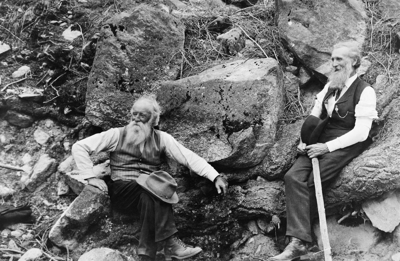 Naturalists John Burroughs and John Muir