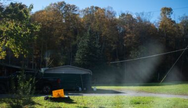 A sign in Steuben county.