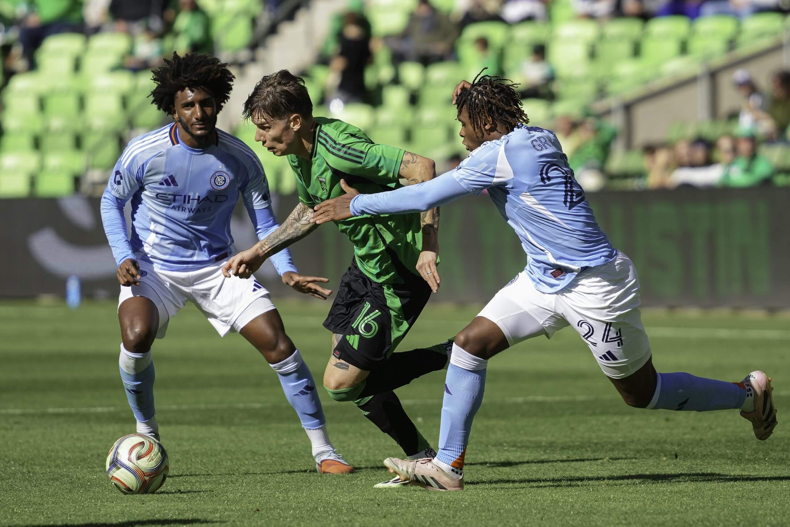 NYCFC's Talles Magno and Tayvon gray