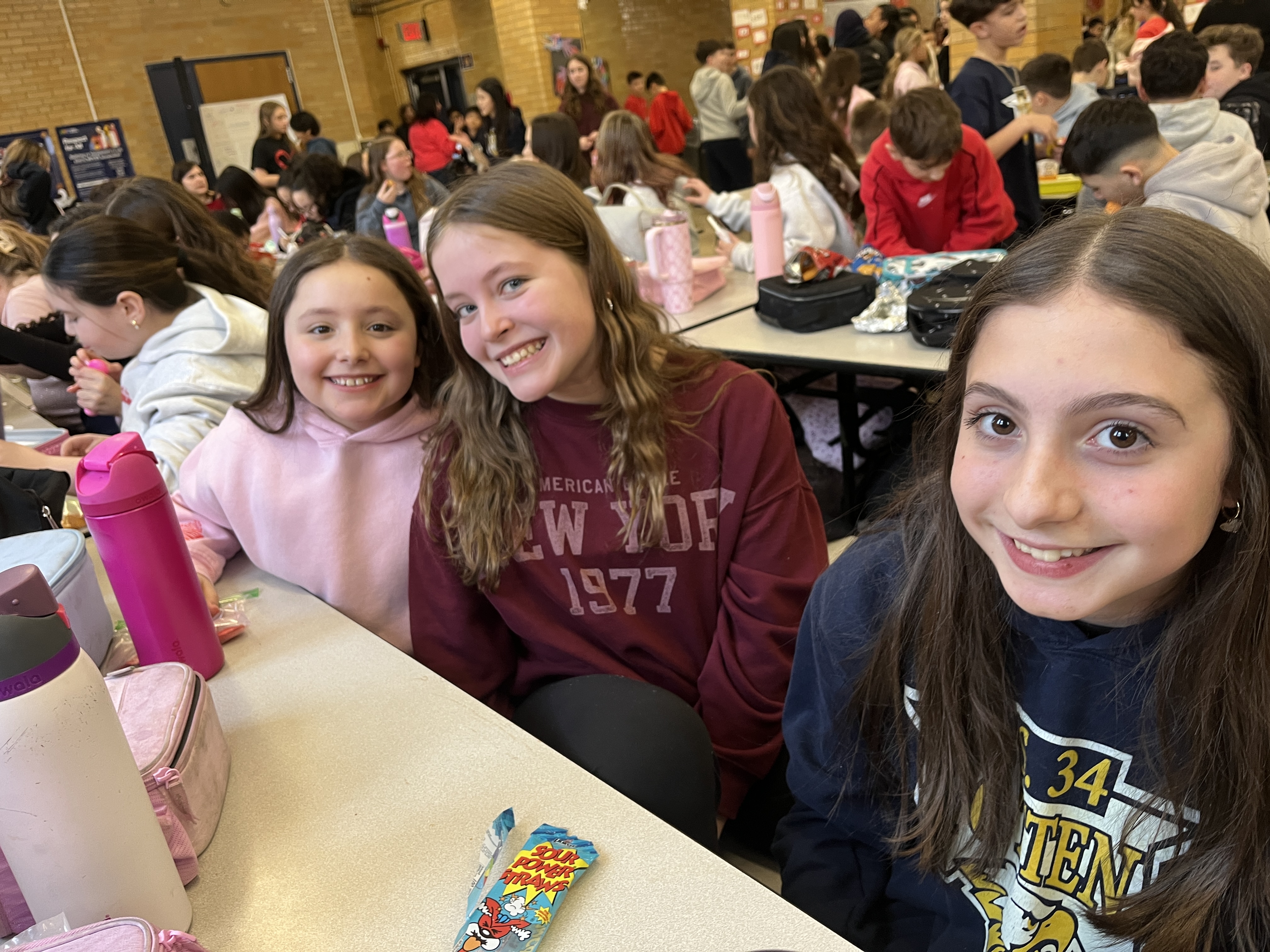 Millions of schools across the United States, including some on Staten Island, like I.S. 34 in Tottenville, took part in National No One Eats Alone Day. The lunchtime program, created by the nonprofit Beyond Differences, aims to make cafeterias more welcoming by encouraging students to connect with classmates they might not usually sit with. Today's lunch also featured dancing. (Advance/SILive.com | Jan Somma-Hammel)