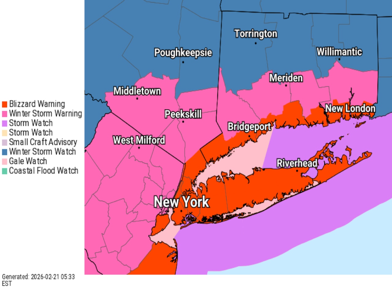 NWS: Blizzard warning