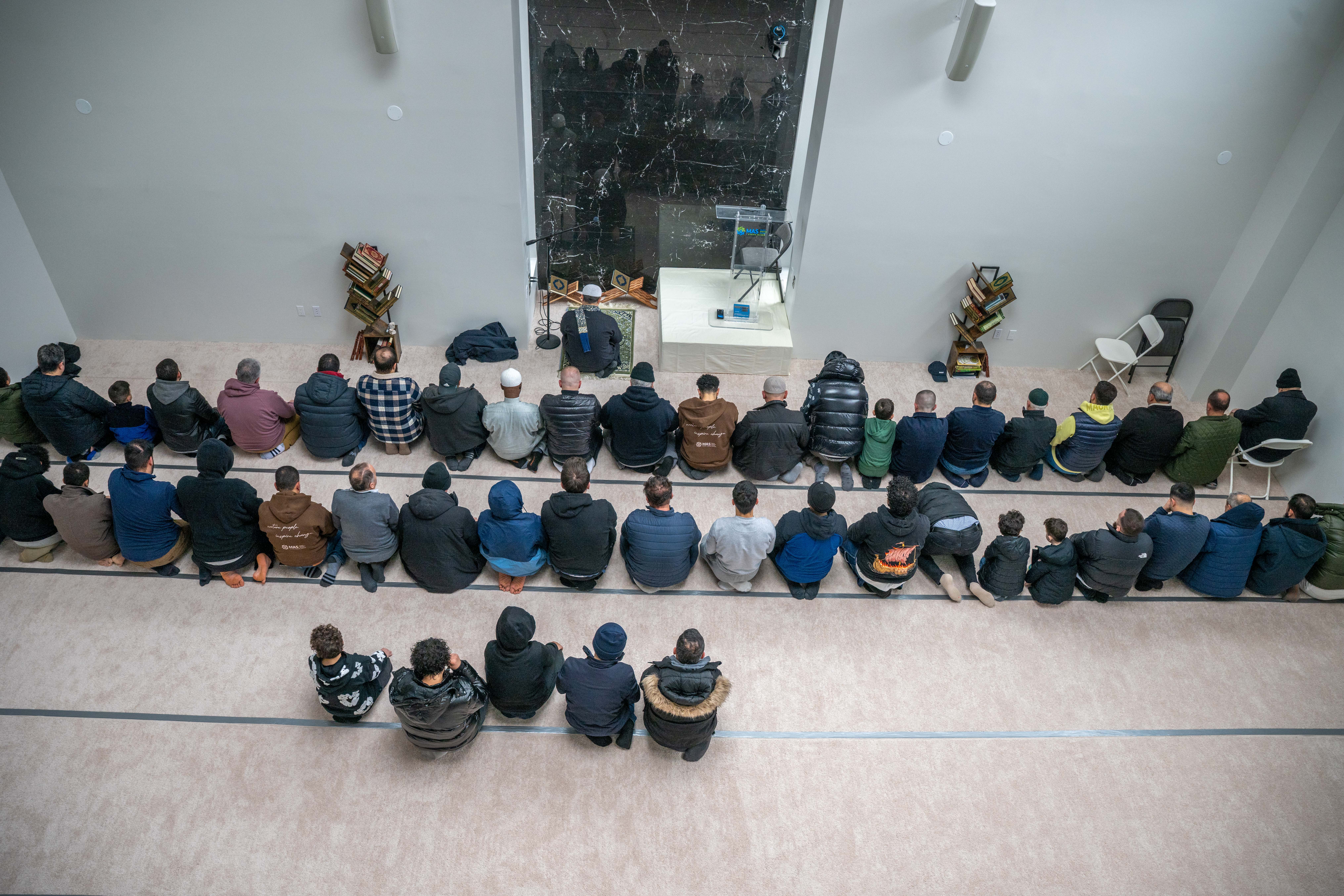 Members of the Muslim American Society of Staten Island celebrate Ramadan in their newly expanded community center in Dongan Hills on Tuesday, February 17, 2026. (Owen Reiter for the Advance/SILive.com)