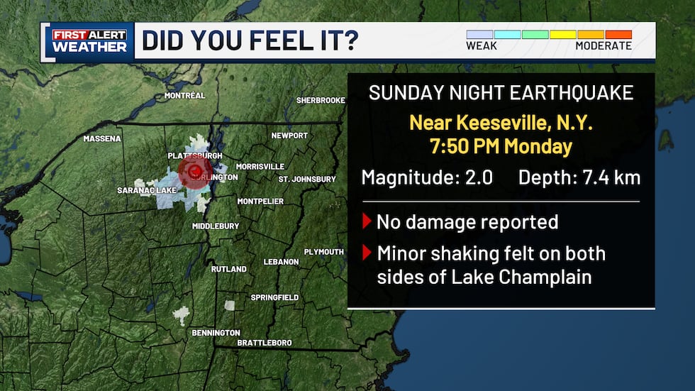 WCAX Earthquake in NY