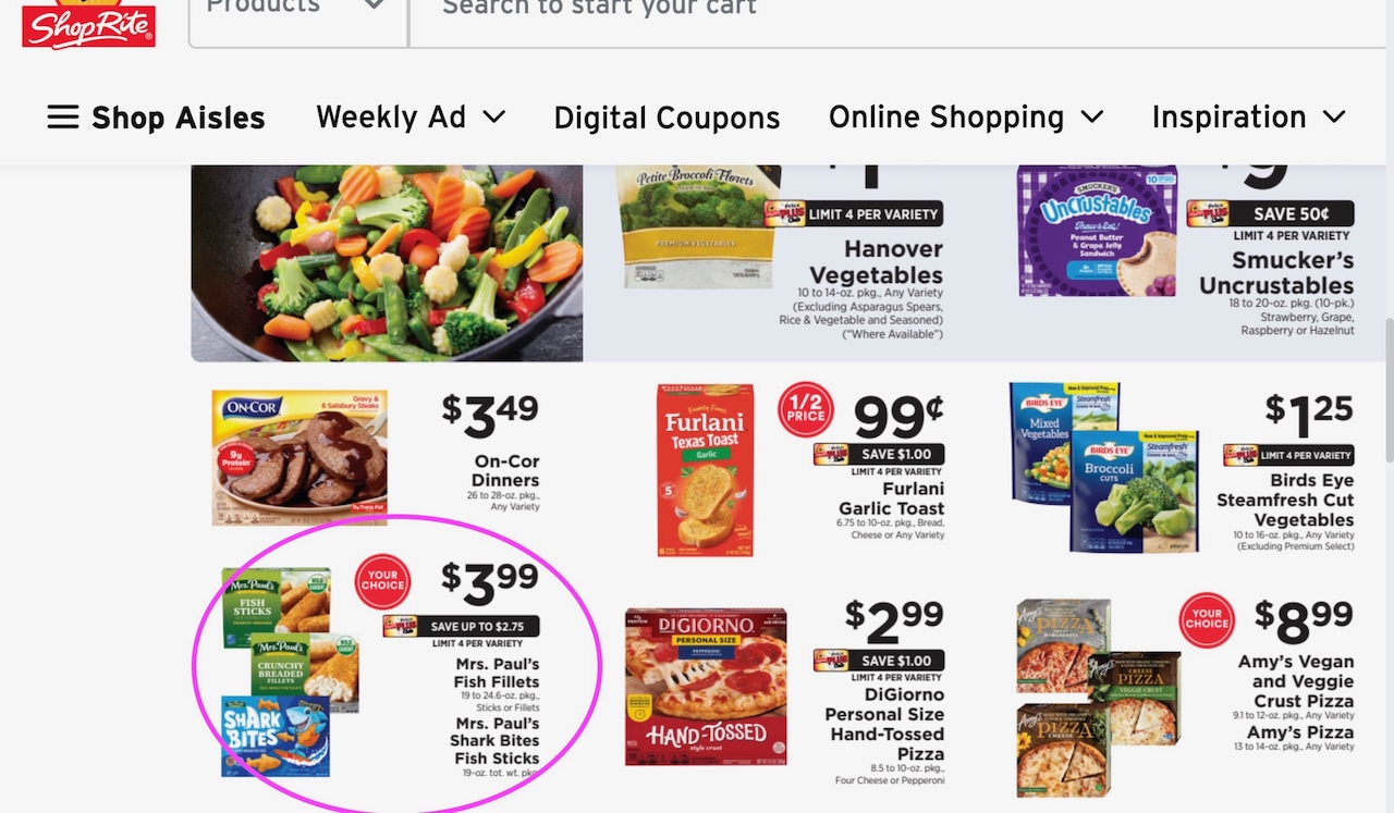 Circulars at Met Foods and ShopRite