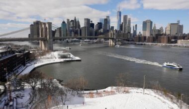 NYC police arrest man after officers were pelted during a snowball fight