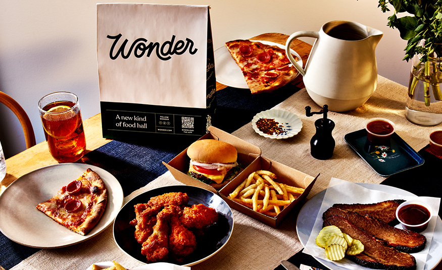 Featuring a collection of acclaimed chefs and eateries, Wonder’s “fast fine” concept allows customers to order from multiple restaurants at once for delivery, pick-up or dining in.