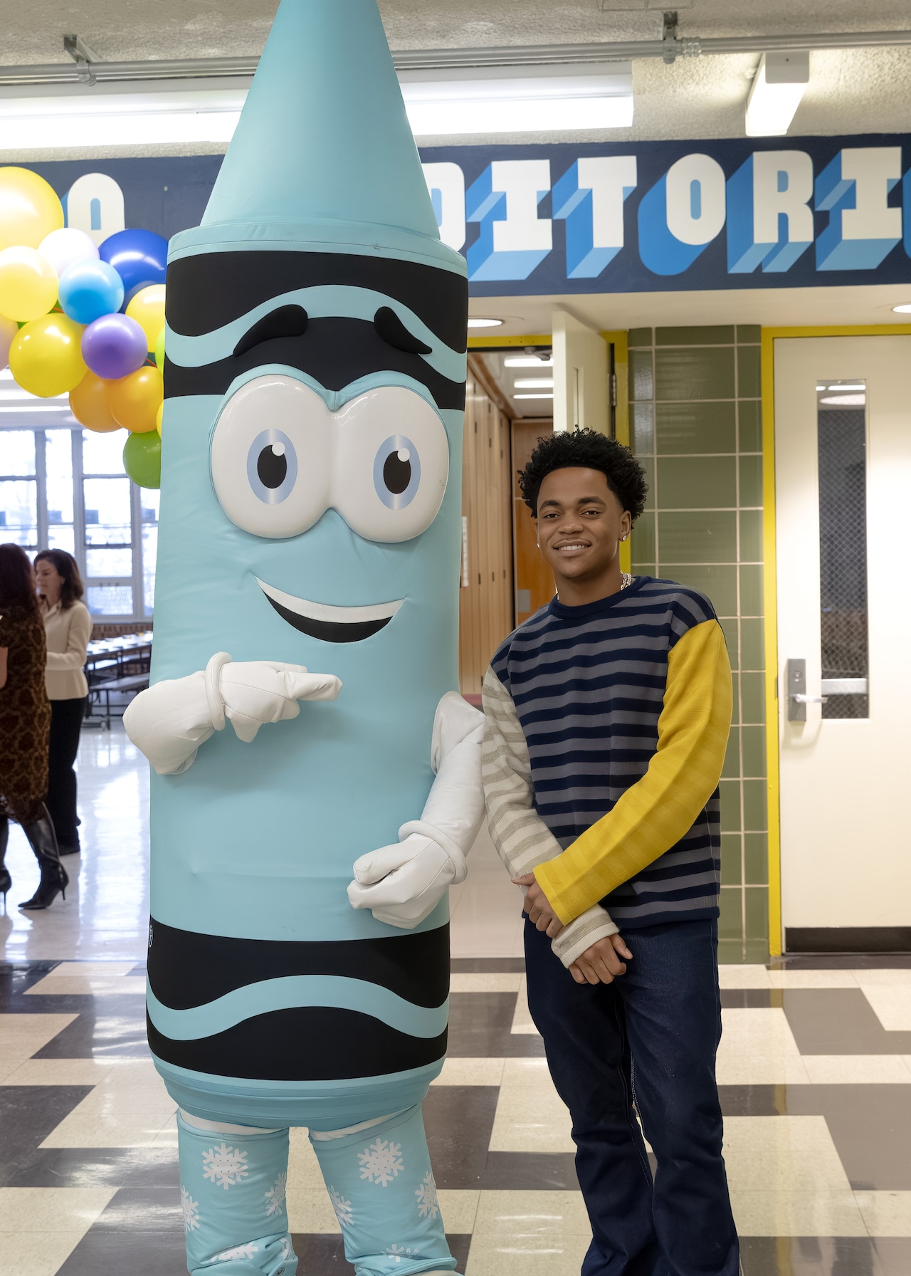 Michael Rainey Jr. and Crayola visit P.S. 57