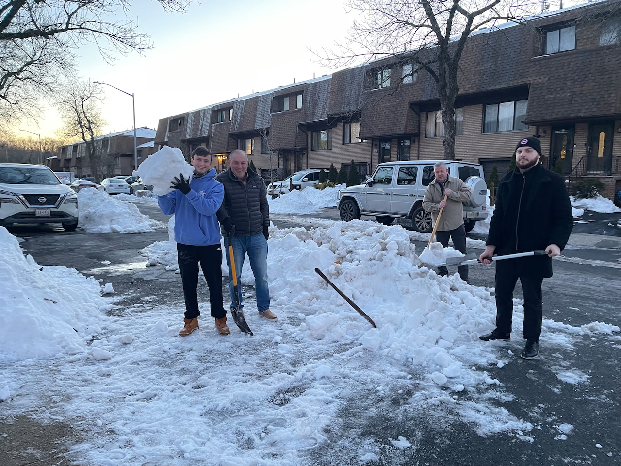 BP Fossella Shovels Snow