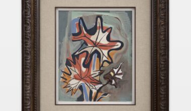 Roberto Burle Marx, Begônias, 1950. Gouache on paper, 17 × 13 ⅗ inches. Courtesy Andrew Kreps Gallery.