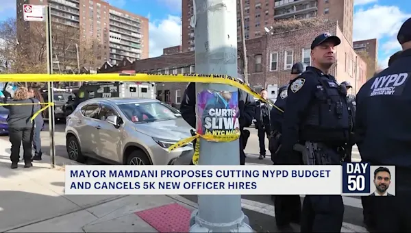 News 12 | Brooklyn | Mayor Mamdani proposes cutting NYPD budget; cancels 5k new officer hires