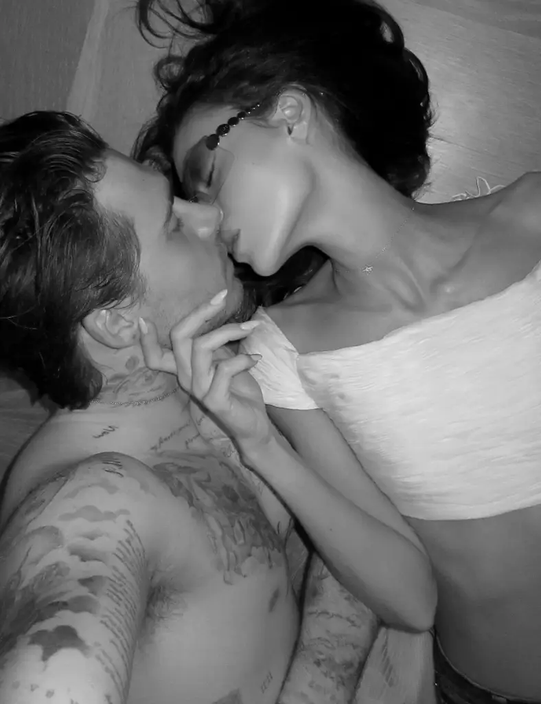 The 26-year-old called himself 'the luckiest person in the world' in the post (Instagram/@brooklynbeckham)