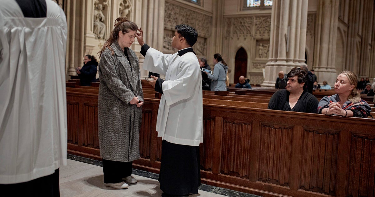 Archbishop Hicks leading first Ash Wednesday at St. Patrick's Cathedral in NYC